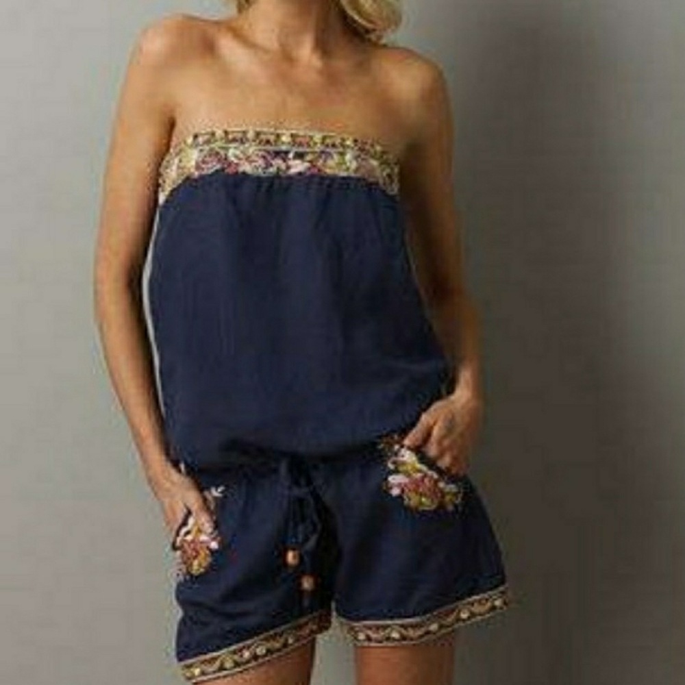 Miss Me Embroidered Romper